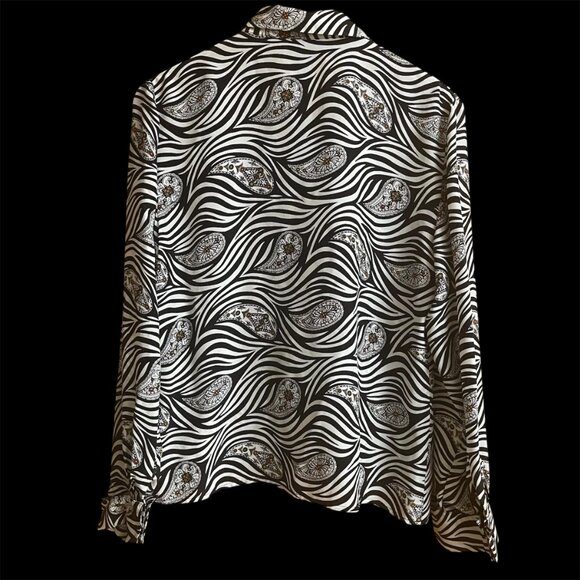 Silk button up blouse by ColorFx - Picture 3 of 6